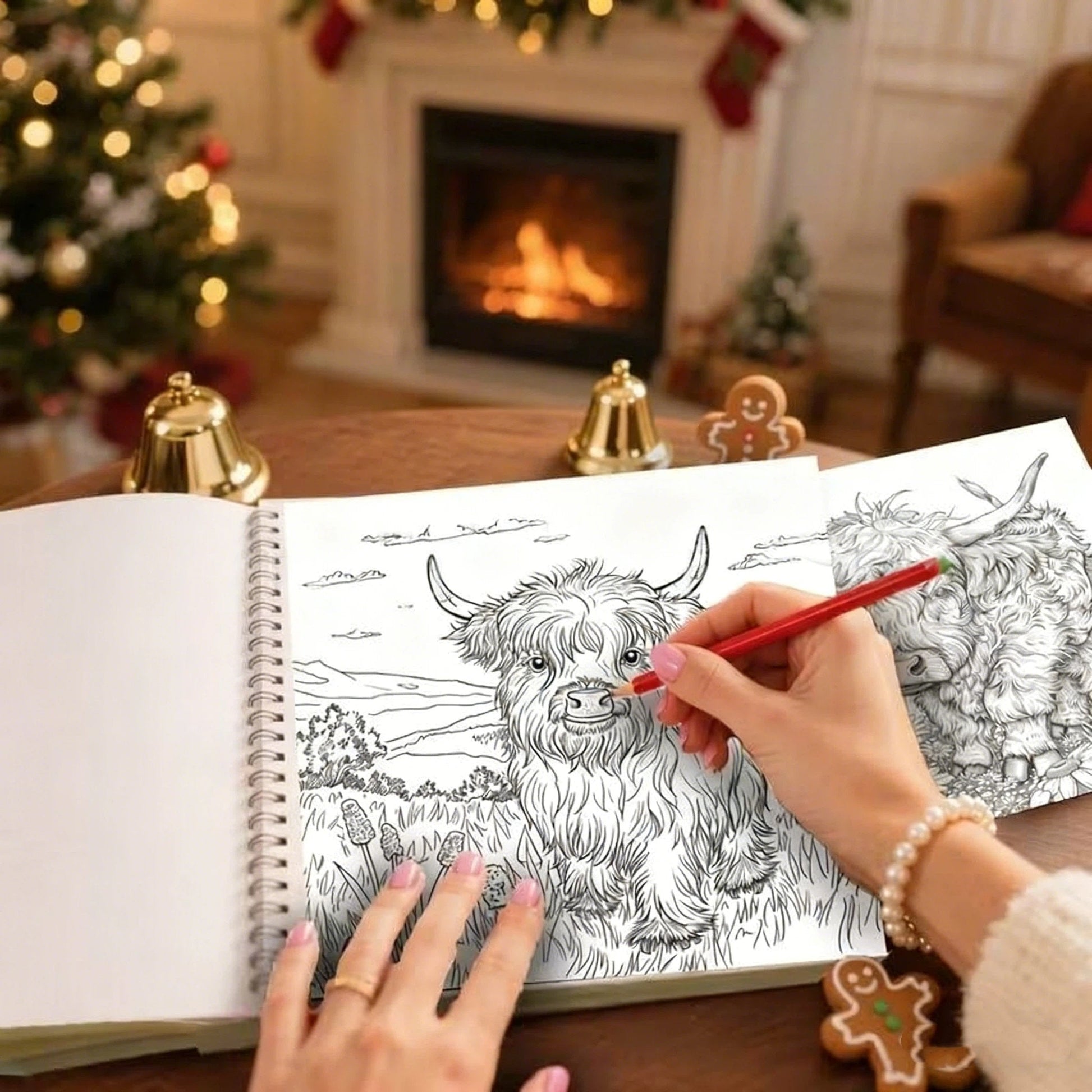 ⚡Black Friday Sales 🐮Highland Cow Coloring Book-4