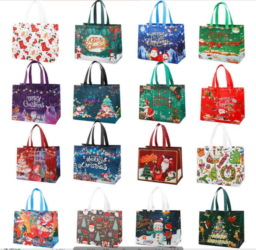 💥Christmas Sale 70% Off🔥Halloween & Christmas Non-Woven Candy Tote Bag-14