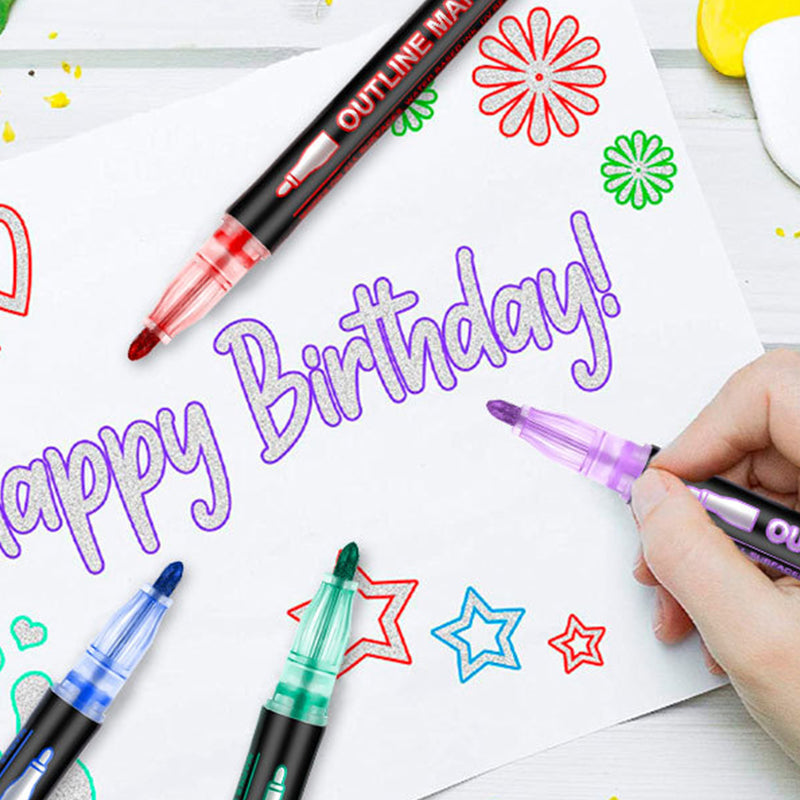 🎅Christmas Gift idea 49%OFF -🎁Coloring Lightstick Graffiti Highlighter Pens-24