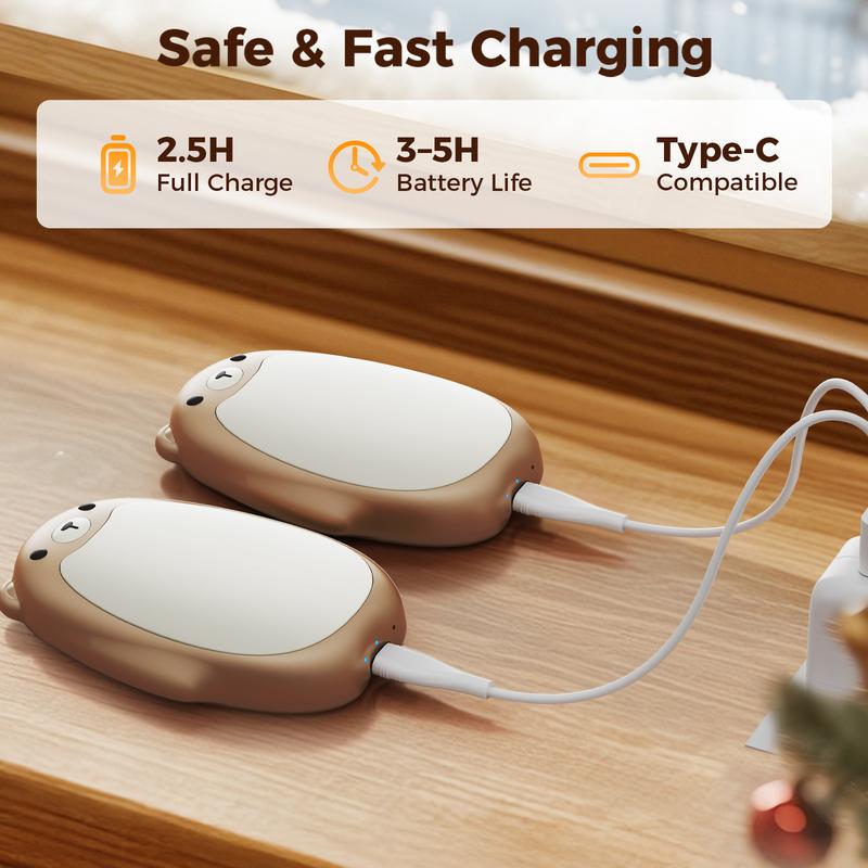 🎁Best Gift -49%OFF & Free shipping❄️Global Winter Picks🌟Hand Warmers Rechargeable - Cute Bear Design-8