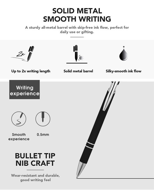 🔥NEW YEAR SALE 49% OFF🔥Funny Stress-Relief Daily Quotes Metal Ballpoint Pen Set (7 Pcs)🎁-2