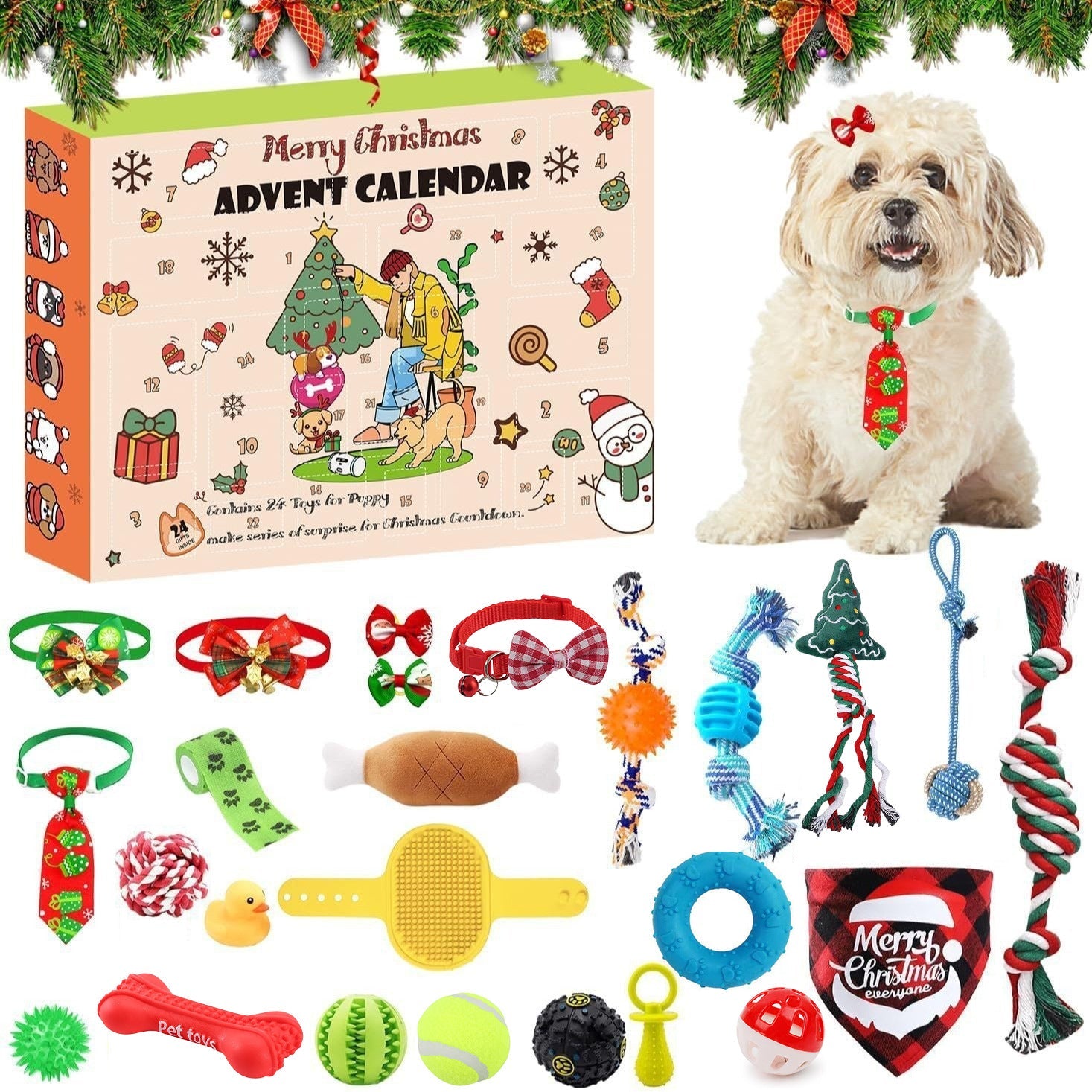 🎄Christmas Sale - 50%OFF🎅😻2025 Christmas Countdown Cat Toys Advent Calendar🎁-12