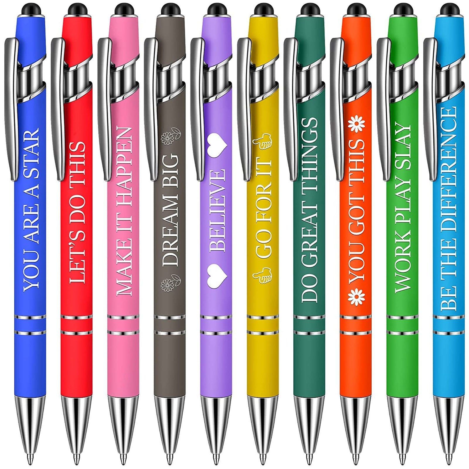🔥NEW YEAR SALE 49% OFF🔥Funny Stress-Relief Daily Quotes Metal Ballpoint Pen Set (7 Pcs)🎁-15