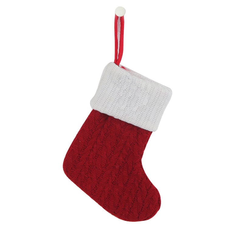 🔥HOT SALE -49% OFF🔥"Cozy Knit Socks, Embroidered Candy Gift Bag, Letter Christmas Stocking - Perfect for the Little Ones!"-9