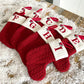 🔥HOT SALE -49% OFF🔥"Cozy Knit Socks, Embroidered Candy Gift Bag, Letter Christmas Stocking - Perfect for the Little Ones!"-2
