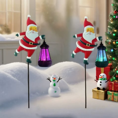 🔥Christmas Sale 50% OFF!!✨Christmas Solar Kettle Light & Lantern Garden Decor Collection-3