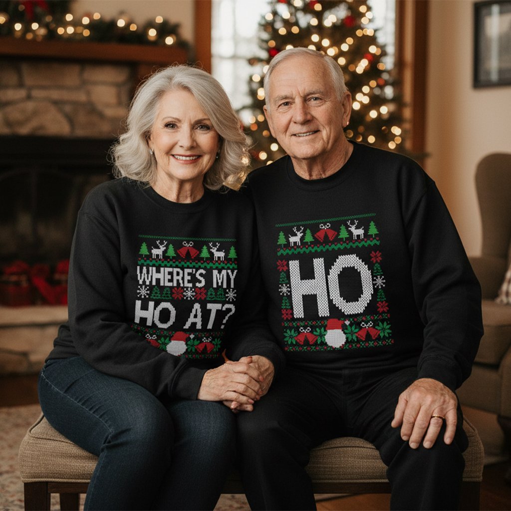 🎁Christmas Sale 50% OFF!!😂Funny Couples Christmas Sweatshirt💑🧑‍🤝‍🧑