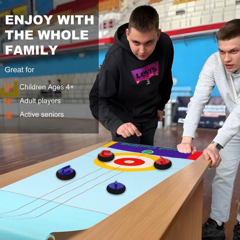 🥌Last Day Sale 50% OFF!!💗2025 New Tabletop Family Curling Game☄️☄️ Fun, Engaging, and Perfect for All Ages!-3