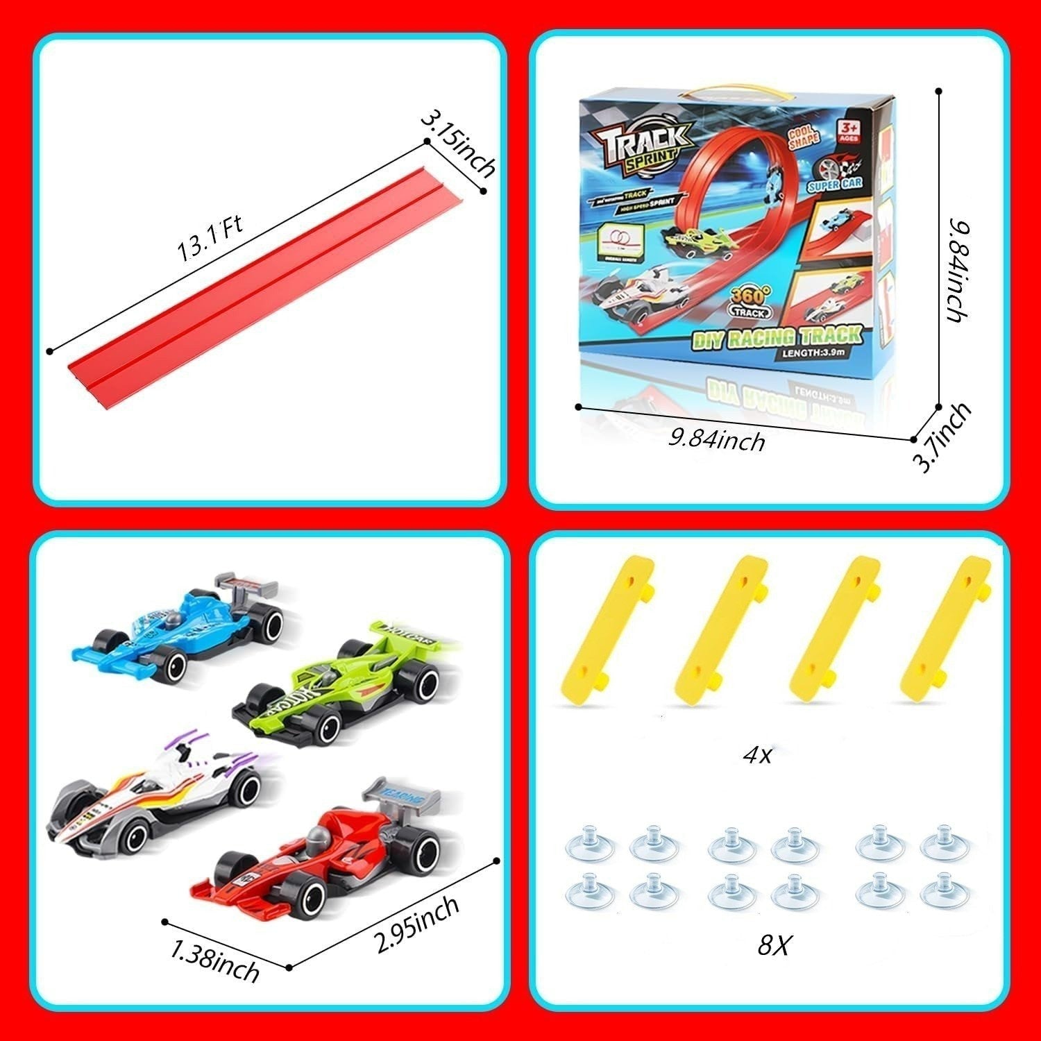 🎁Early Christmas Hot Sale 49% OFF🎅🧩 DIY Flexible Racing Track Toy 🚗📦-5