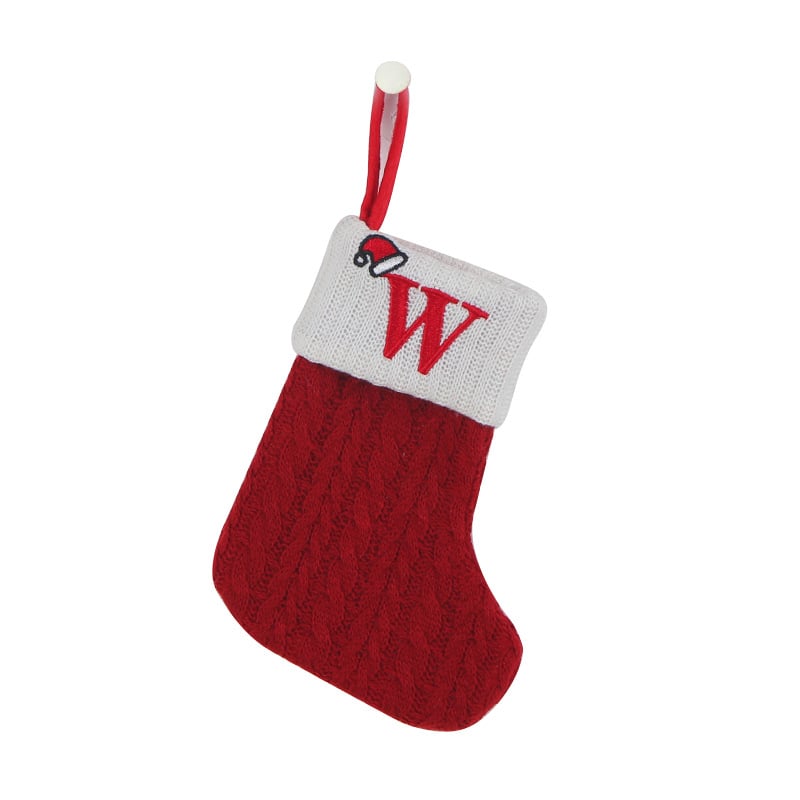 🔥HOT SALE -49% OFF🔥"Cozy Knit Socks, Embroidered Candy Gift Bag, Letter Christmas Stocking - Perfect for the Little Ones!"-32