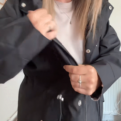 🔥Limited Hot Sale 50% OFF🎁🧥3-in-1 Plaid Waterproof Jacket for Women– Rain, Wind & Cold, All Covered-15