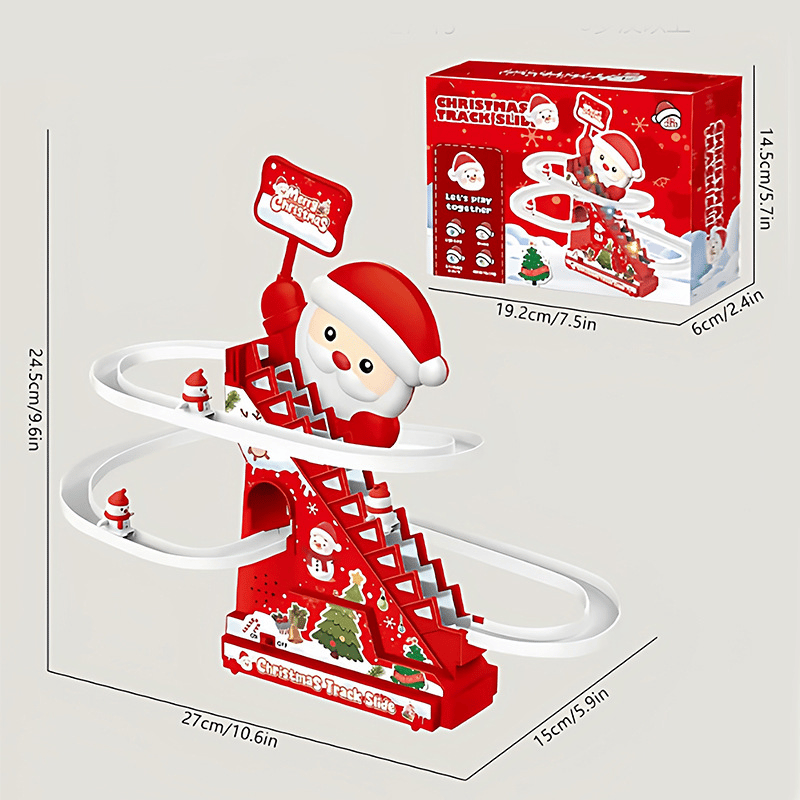 🎄🎅CHRISTMAS SALE 50% OFF!!🎁🎅Santa Electric Slide Climbing Toys for Automatic Stairs🛷-1