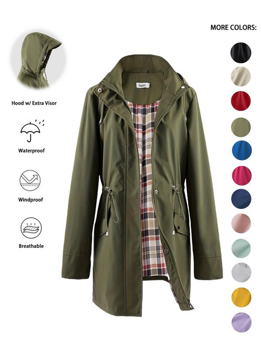 🔥THIS WEEK SPECIAL PRICE £25.99! 🧥 Women’s Chic Lightweight Waterproof Jacket | Stylish & Durable For All‑Weather
