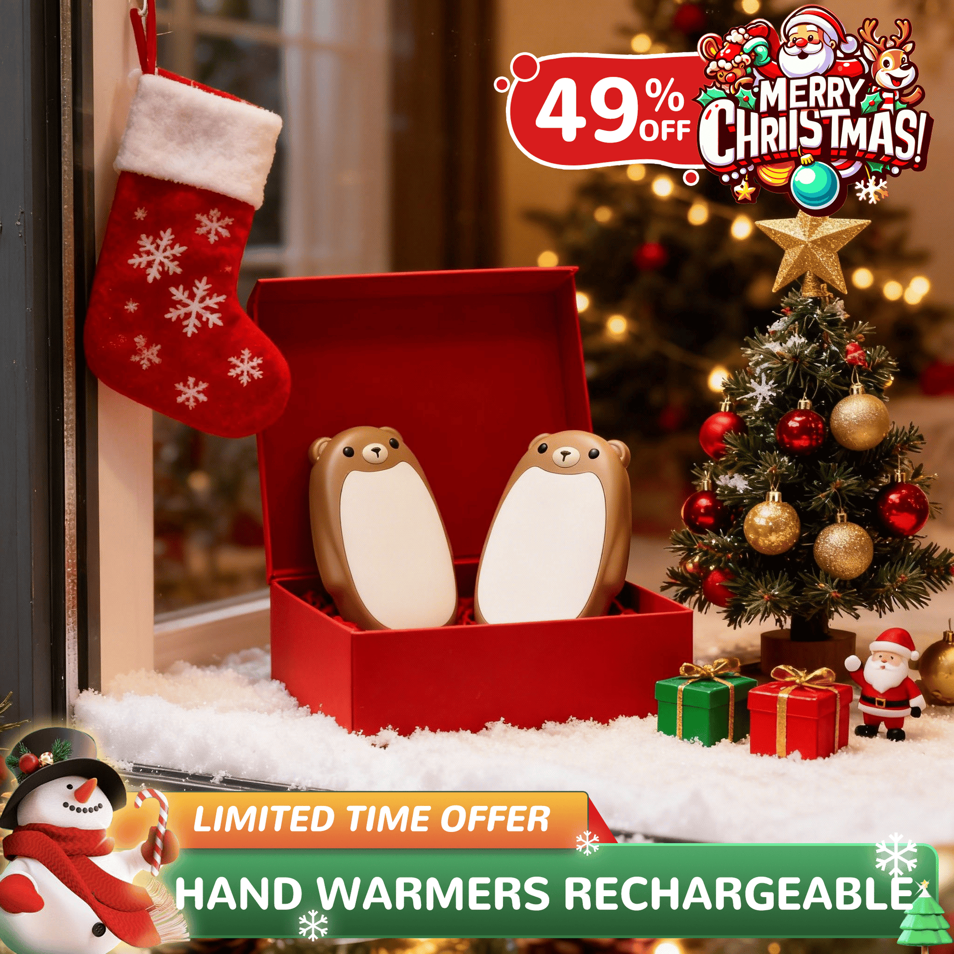 🎁Best Gift -49%OFF & Free shipping❄️Global Winter Picks🌟Hand Warmers Rechargeable - Cute Bear Design