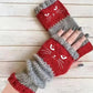 🔥Winter Hot Sale 49% off😻Cat Knitted Embroidery Fingerless Gloves - Cosy, Stylish, Casual Winter Wear-10