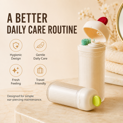 🧽50% OFF NOW!💨 Piercing‑Cleaning‑Floss & Cleansing Liquid Travel Kit