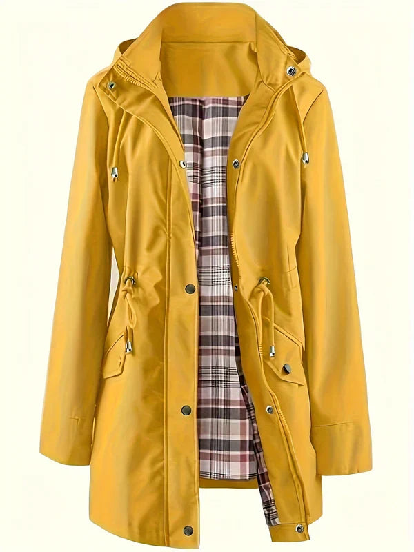 🔥Limited Hot Sale 50% OFF🎁🧥3-in-1 Plaid Waterproof Jacket for Women– Rain, Wind & Cold, All Covered-8