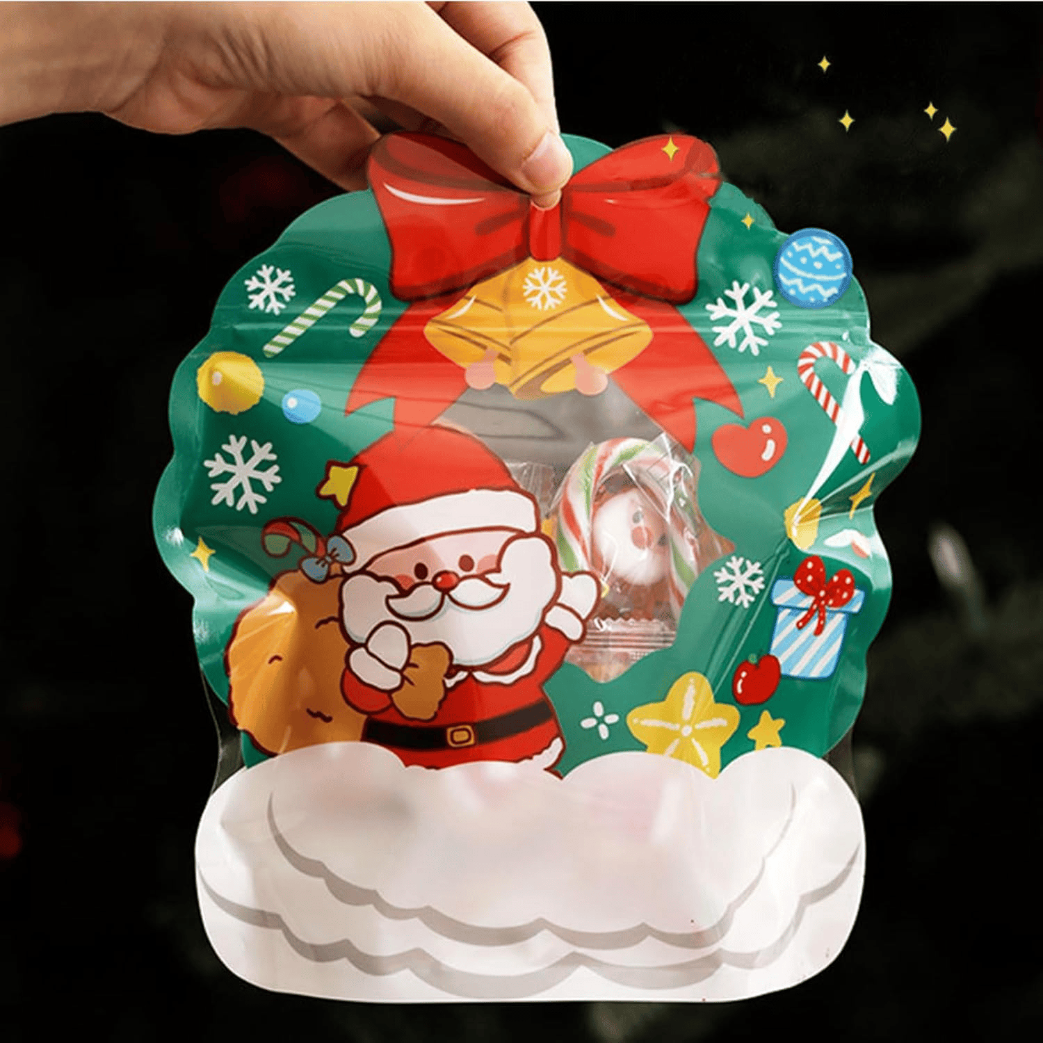 ❄️🎅Early Christmas Sale 50% OFF!!☃️🎄Christmas Treat Bags, Kids Xmas Sealable Bags With Handle 10 PCS❄️-11
