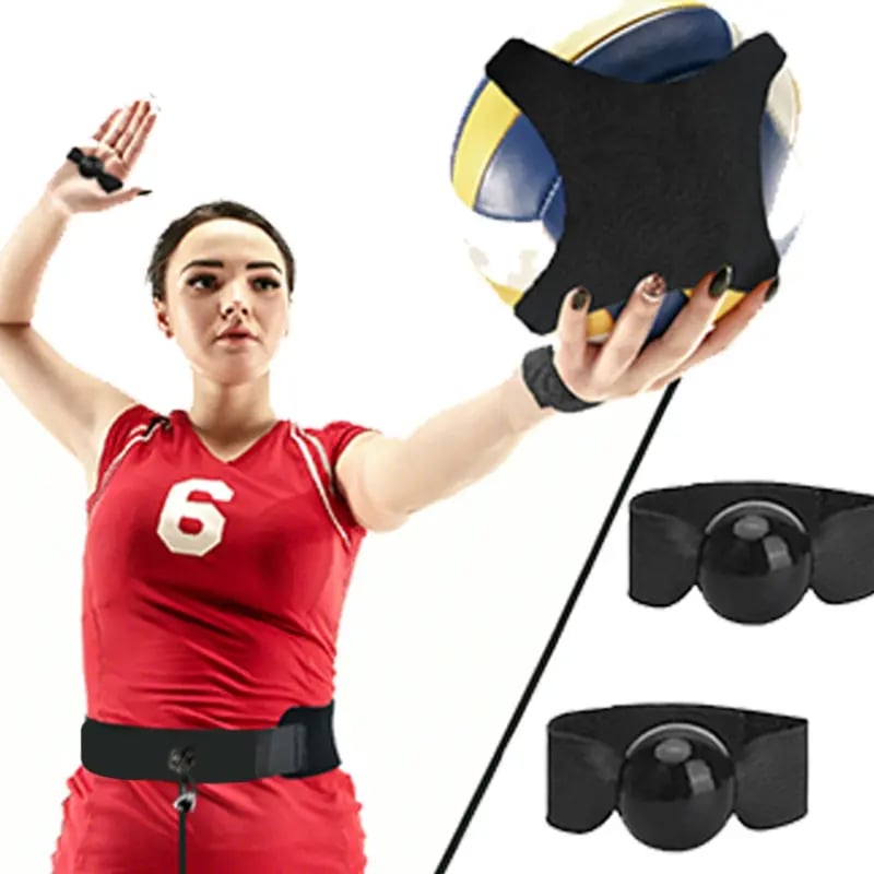 🎅Christmas Special Deals £9.95!!⚡50K+ SOLD!🏐Volleyball Rebound Belt Trainer - Solo Practice Tool-2