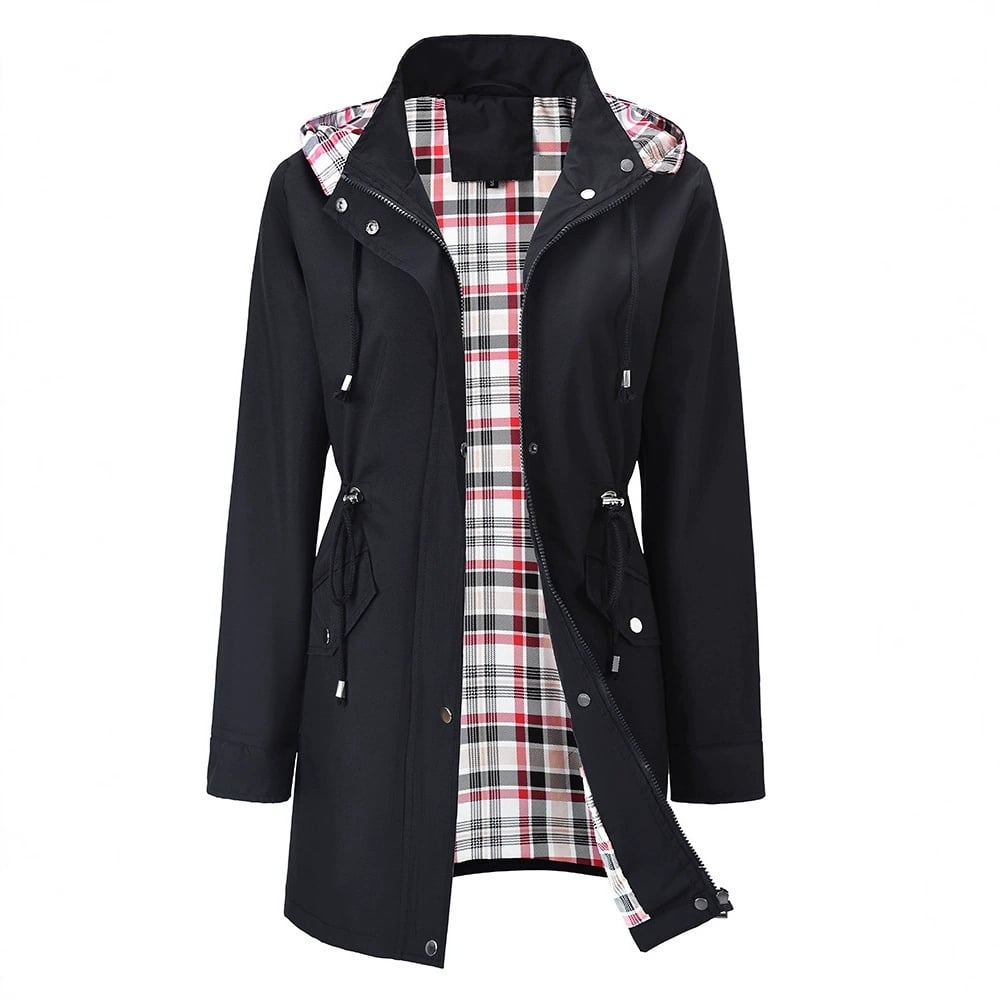 🔥Limited Hot Sale 50% OFF🎁🧥3-in-1 Plaid Waterproof Jacket for Women– Rain, Wind & Cold, All Covered