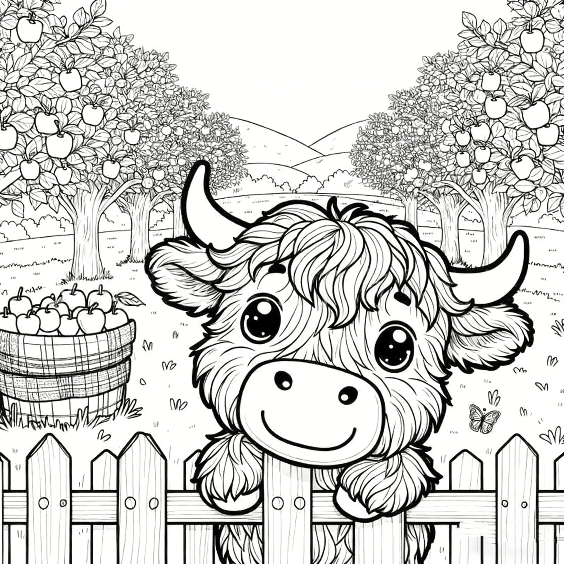 ⚡Black Friday Sales 🐮Highland Cow Coloring Book-2