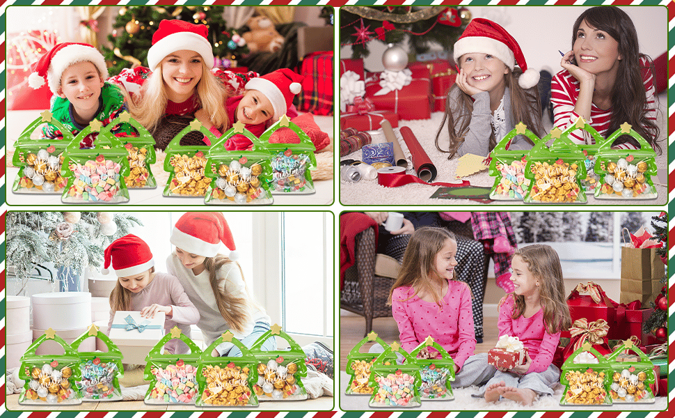 ❄️🎅Early Christmas Sale 50% OFF!!☃️🎄Christmas Treat Bags, Kids Xmas Sealable Bags With Handle 10 PCS❄️-4