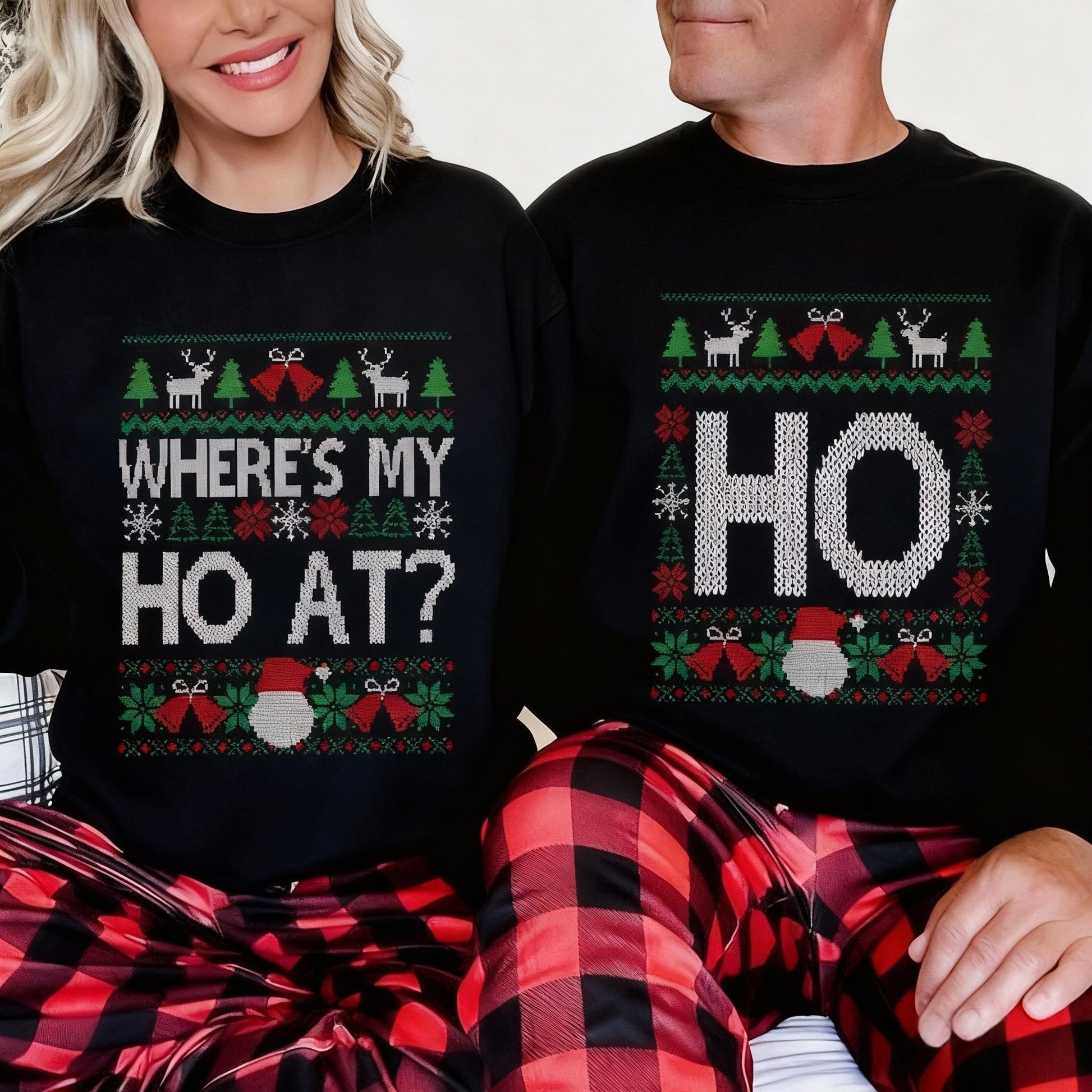 🎁Christmas Sale 50% OFF!!😂Funny Couples Christmas Sweatshirt💑🧑‍🤝‍🧑-6