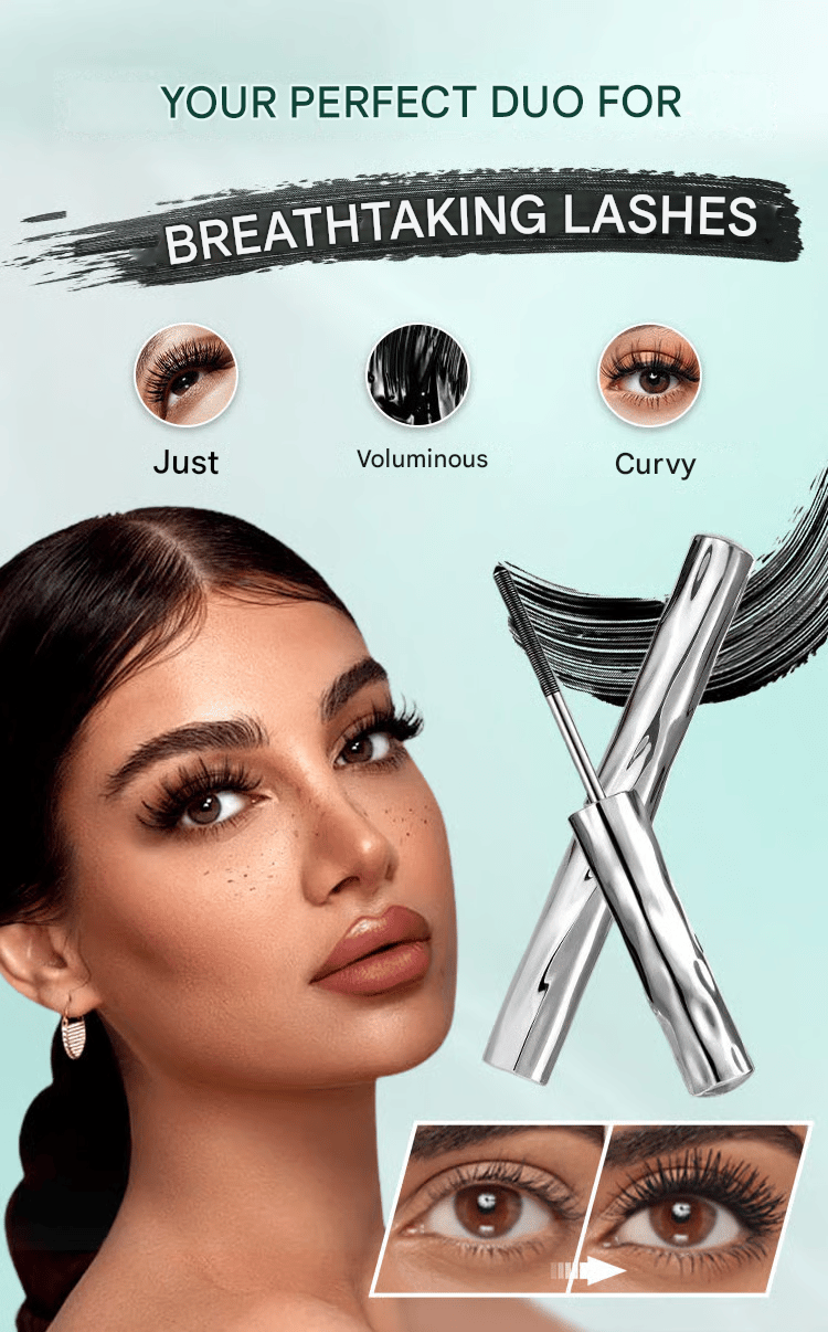 🏆Only £7.99 Last Day Promotion!🎁Ultimate mascara set for lengthening and curling