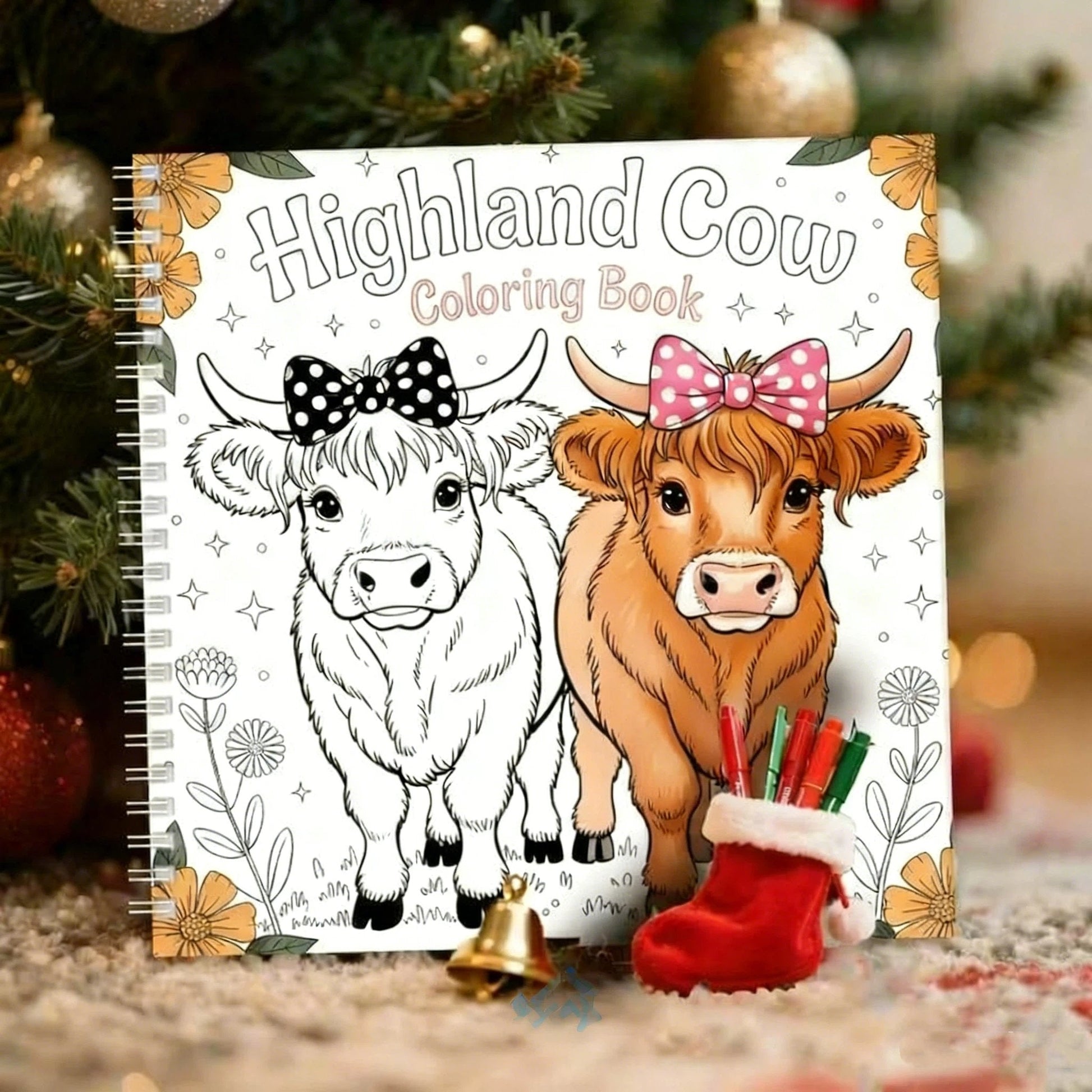⚡Black Friday Sales 🐮Highland Cow Coloring Book-1