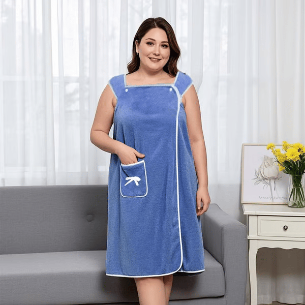 💥Christmas Sale 70% Off🔥🏆 50K+ SOLD! ✨ Plus Size Women's Wearable Shower Skirt-3