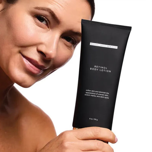 🔥LAST DAY SALE: ￡7.99 + BODY BRUSH🎁Retinol Body Lotion 6 oz with Shea Butter and Ceramides Skin Care Hydrating