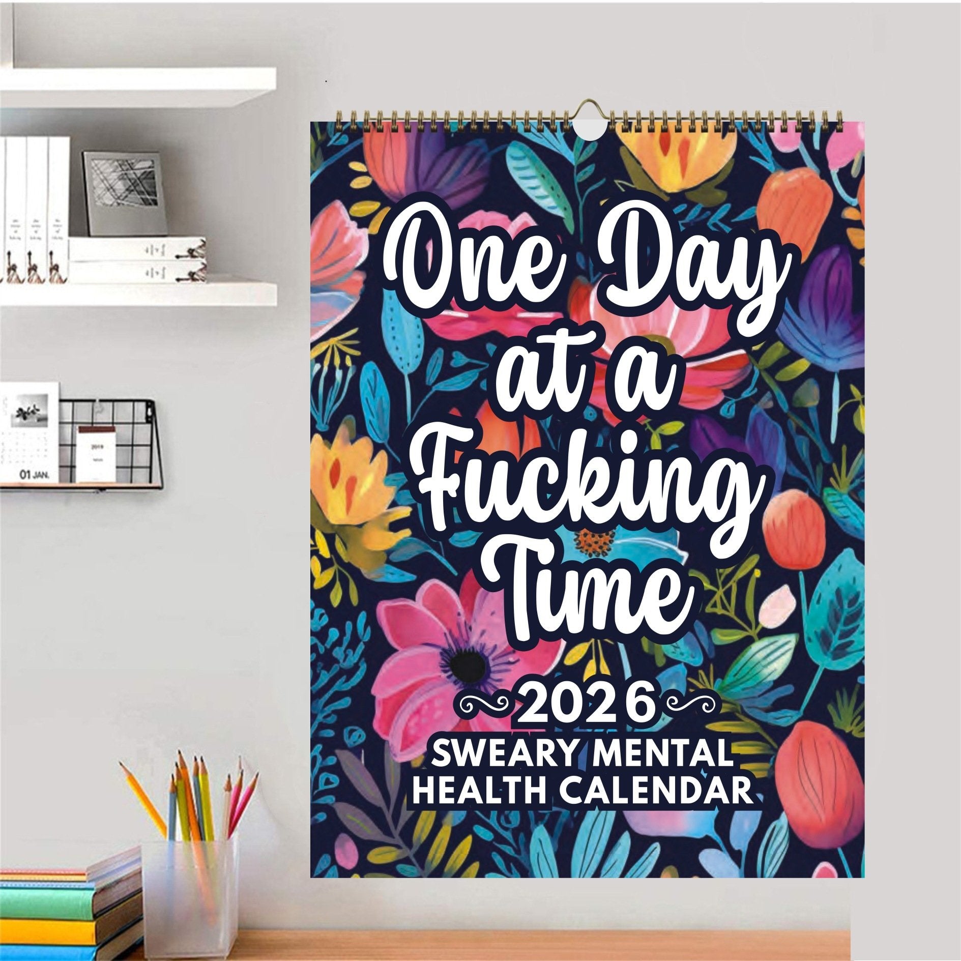 🎁New Year Special: 50% OFF🔥2026 Funny Sweary Mental Health Wall Calendar
