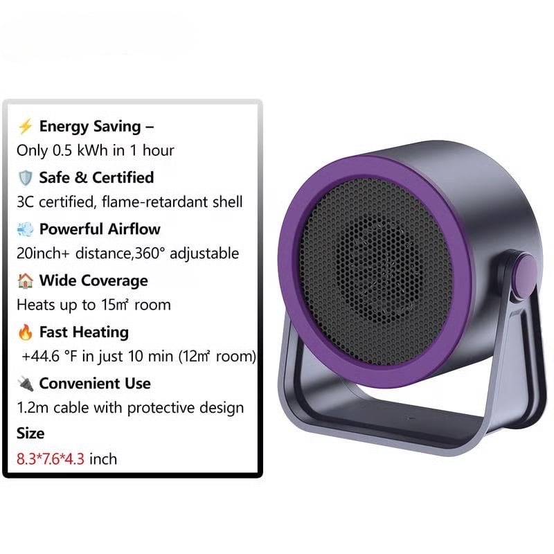 🎅LAST DAY SALE 50% OFF!!⚡50K+ SOLD!❄️2026 Portable Instant-Heat Heater – Outdoor & Desktop Mini Radiator-9