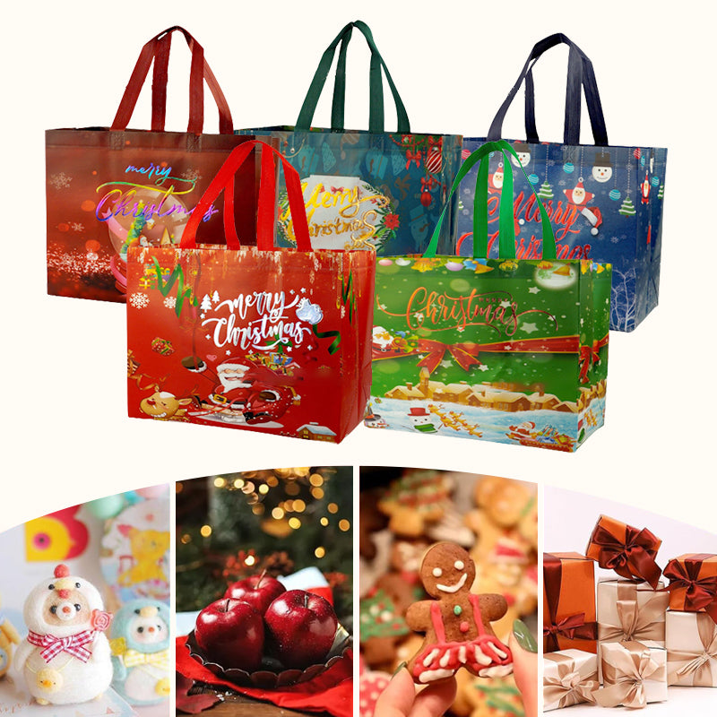 💥Christmas Sale 70% Off🔥Halloween & Christmas Non-Woven Candy Tote Bag-3
