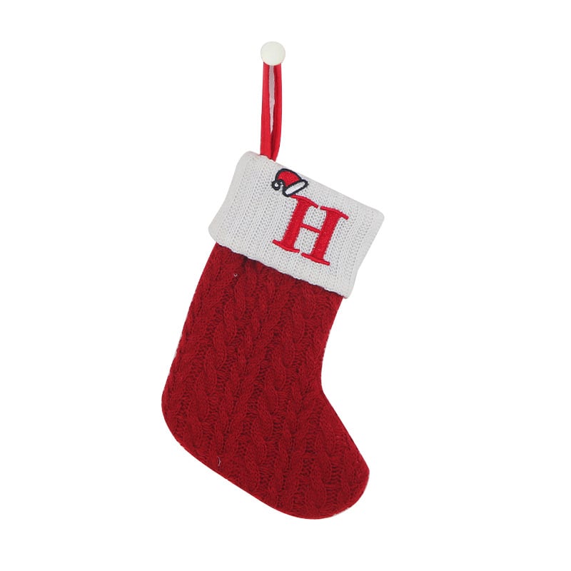 🔥HOT SALE -49% OFF🔥"Cozy Knit Socks, Embroidered Candy Gift Bag, Letter Christmas Stocking - Perfect for the Little Ones!"-17