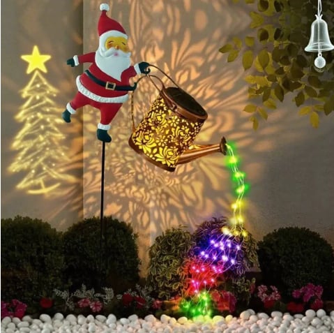 🔥Christmas Sale 50% OFF!!✨Christmas Solar Kettle Light & Lantern Garden Decor Collection-5