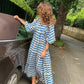 💖LAST DAY SALE 50% OFF💖Women's Elegant Puff Sleeve Floral Boho Maxi Dress👗