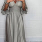 🎉Spring Specials Sale 50% OFF💃Women's Satin Ruffle High Waist Maxi Dress