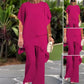 💝Summer Fashion Chiffon Ladies Plus Size Two Piece Set