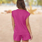 🎉 Last Day Promotion-49% OFF🔥2026 New Women's Cap Sleeve Crewneck Top & Drawstring Shorts 2-Piece Set