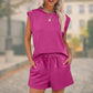 🎉 Last Day Promotion-49% OFF🔥2026 New Women's Cap Sleeve Crewneck Top & Drawstring Shorts 2-Piece Set