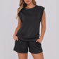 🎉 Last Day Promotion-49% OFF🔥2026 New Women's Cap Sleeve Crewneck Top & Drawstring Shorts 2-Piece Set