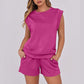🎉 Last Day Promotion-49% OFF🔥2026 New Women's Cap Sleeve Crewneck Top & Drawstring Shorts 2-Piece Set