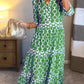 🎉Spring Specials Sale 50% OFF🌸💐Women’s Geometric Print V-Neck Maxi Dress