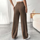 🏆 Last Day Special Price £18.99!!!💝New Style✨Women's High Waisted Straight Leg Work Trousers , Smart & Casual Look for Office and Beyond