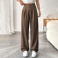 🏆 Last Day Special Price £18.99!!!💝New Style✨Women's High Waisted Straight Leg Work Trousers , Smart & Casual Look for Office and Beyond