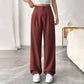 🏆 Last Day Special Price £18.99!!!💝New Style✨Women's High Waisted Straight Leg Work Trousers , Smart & Casual Look for Office and Beyond