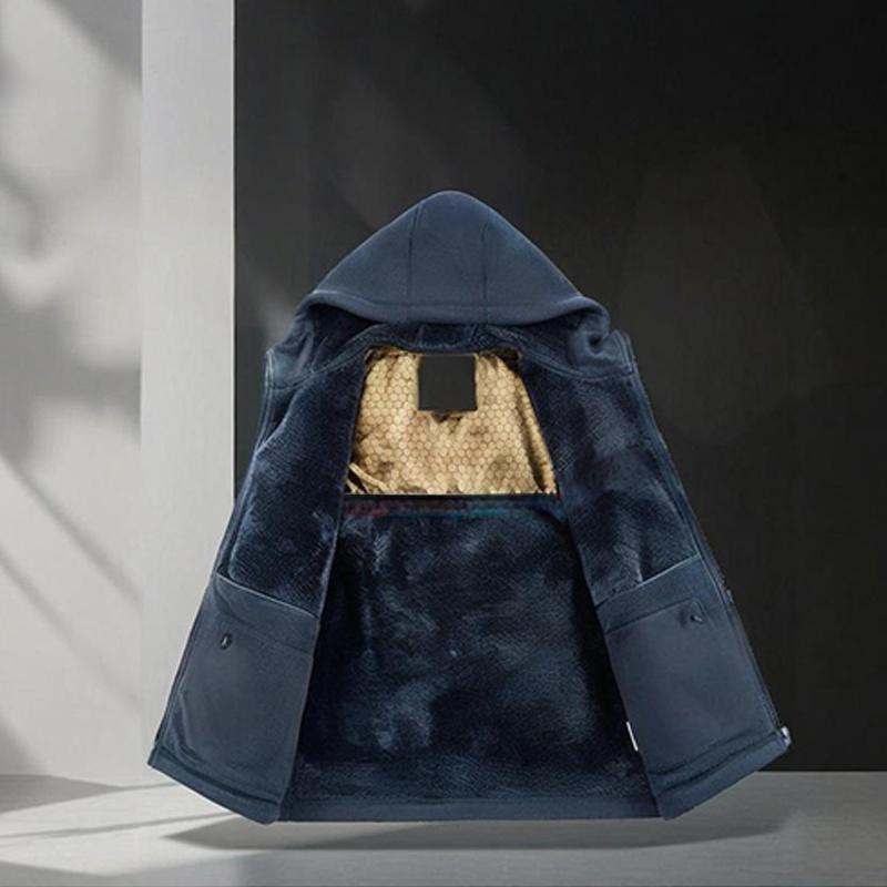 🔥LAST DAY PROMOTION - 74%OFF🔥Men's Hooded Casual Warm Jacket with Zipper-4