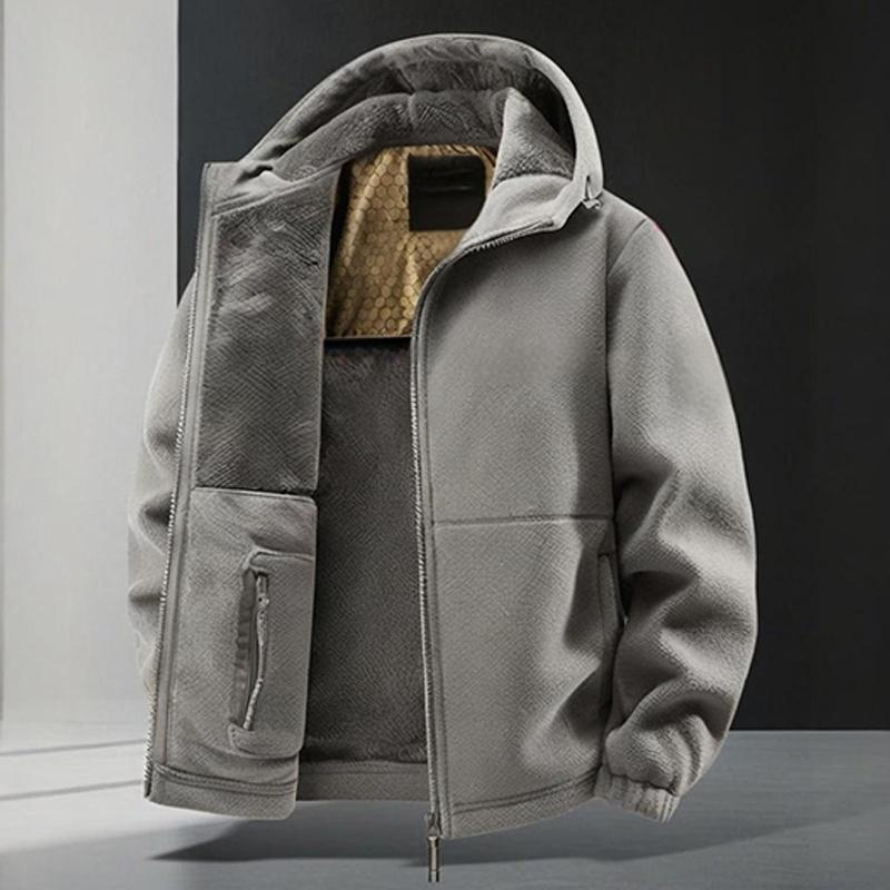 🔥LAST DAY PROMOTION - 74%OFF🔥Men's Hooded Casual Warm Jacket with Zipper-6