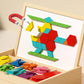 🎁Early Christmas Sale 50% OFF🔥Wooden Magnetic Pattern Block Puzzle Set🧩-1